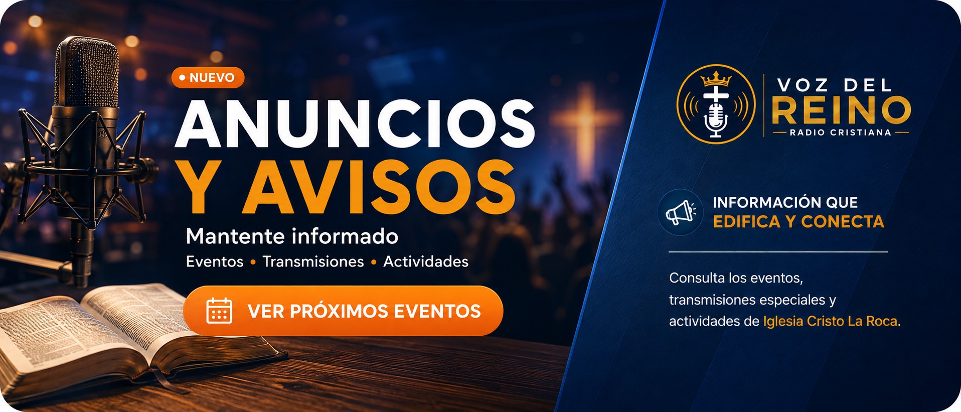 Anuncios y avisos de Voz Del Reino Radio